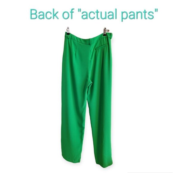 Amanda Uprichard designer Green Straight Leg Wallace Trousers M - Picture 11 of 12